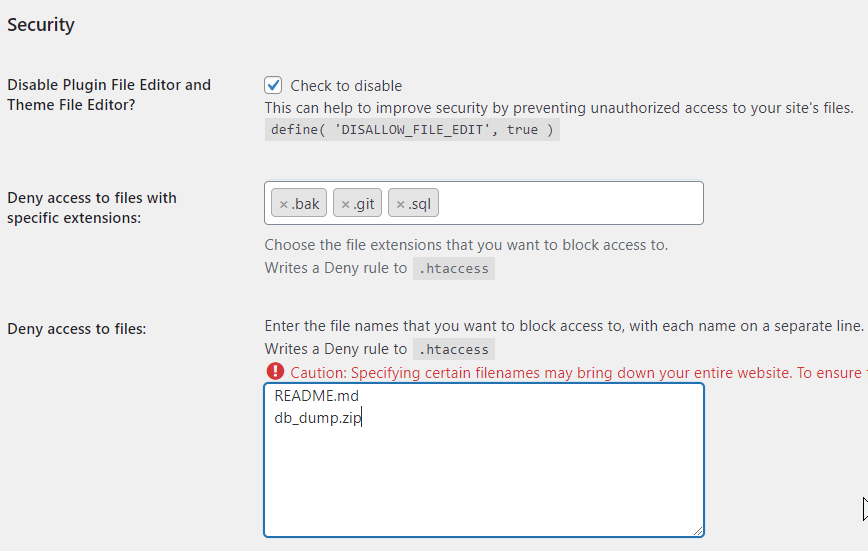 Secure WordPress with .htaccess